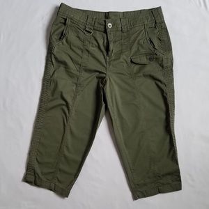 Style & Co Olive Skimmer Capri 12 NWOT